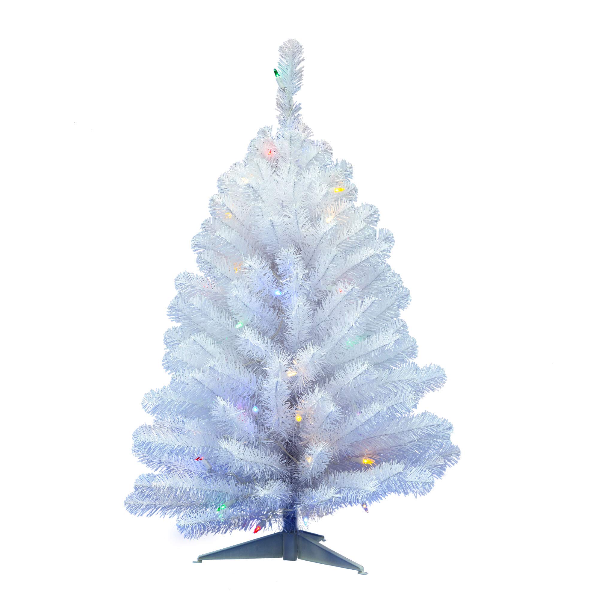 Amazon.com: Vickerman 3' Crystal White Spruce Artificial Christmas